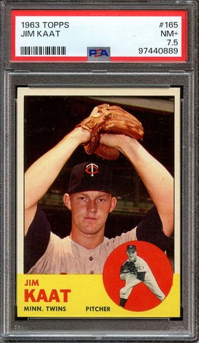 1963 Topps Jim Kaat #165 card