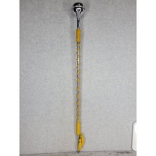 Majorette Baton Twirling Stick Silver Chrome Yellow Tassels  38 Inches