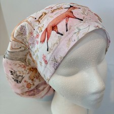 Super Cute Forest Animals Medical No Band Bouffant Scrub Cap Surgery Hat