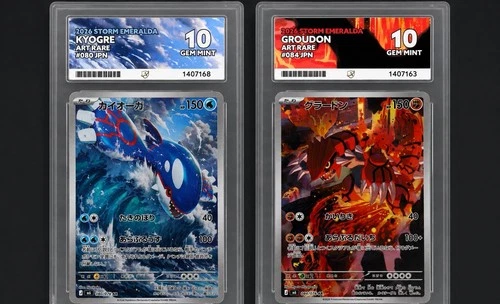 Pokemon Groudon 084/076 Kyogre 080/076 Storm Emeralda ACE 10 JPN AR