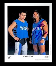 WWE KAIENTAI P-679 SIGNED ORIGINAL 8X10 PROMO PHOTO WITH PSA COA 2001 FUNAKI