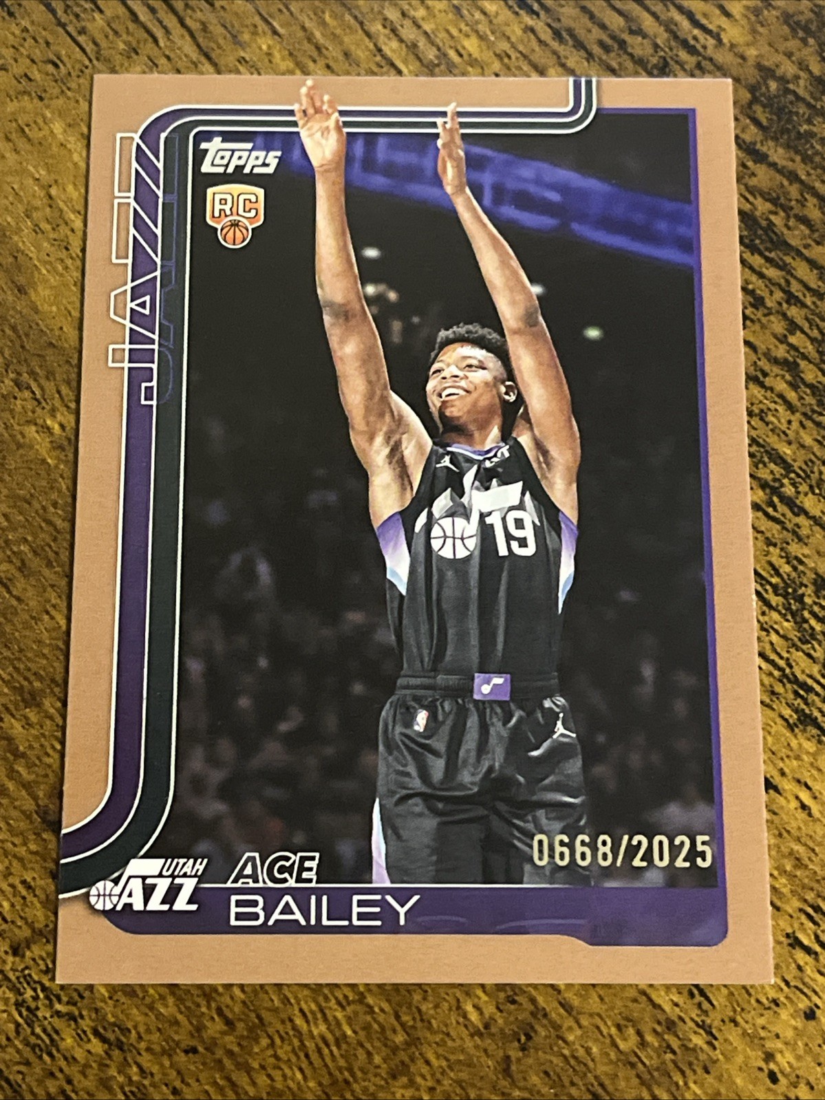 Ace Bailey 2025-26 Topps Flagship Gold /2025 #205 Rookie RC (QTY)
