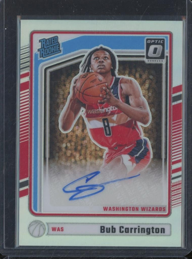 2024-25 Panini Donruss Optic BUB CARRINGTON #311 RC Rookie Auto Holo Prizm JA315