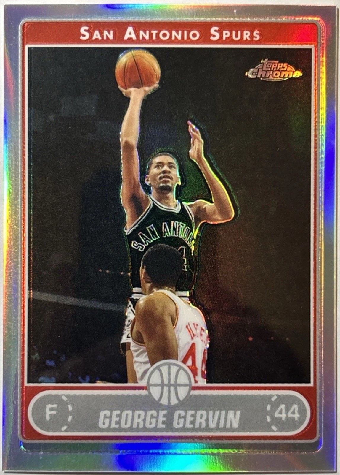 2006-07 Topps Chrome Refractor, George Gervin, Card #159, San Antonio Spurs