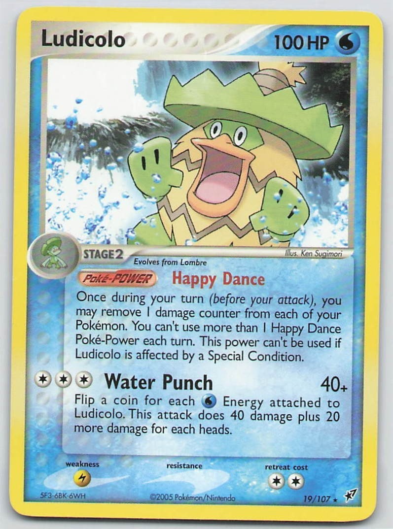Ludicolo 19/107 Rare Deoxys Pokémon Card