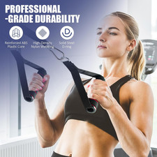 2 Pack Upgraded Exercise Handles, Gym Handle Equipment for Cable Machine Atta...