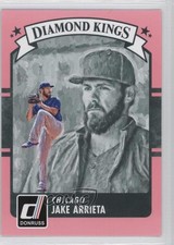 2016 Panini Donruss Diamond Kings Pink Border Jake Arrieta #5 0j6