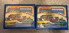 2 Vintage Matchbox Carry Cases / 1970s Lot Of 60 Cars Lesney & Hong Kong