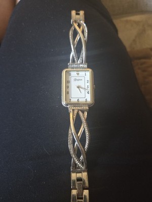 Brighton Neptune s Rings Swirl Bracelet Watch With Clear Swarovski  With Expand