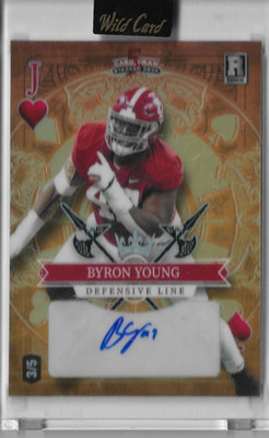 2023 Wild Card 5 Card Draw SD RC Byron Young 3/5 AUTO