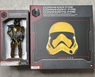 Star Wars Galaxy s Edge Commander Pyre Gold Helmet & Talking Action Figure NEW