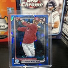 2024 Bowman Chrome Sapphire Victor Hurtado Image Variation  -Nationals