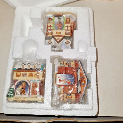 3 Hummel Häuschen von Bradford Editions   Bavarian Village'' Weihnachtsschmuck