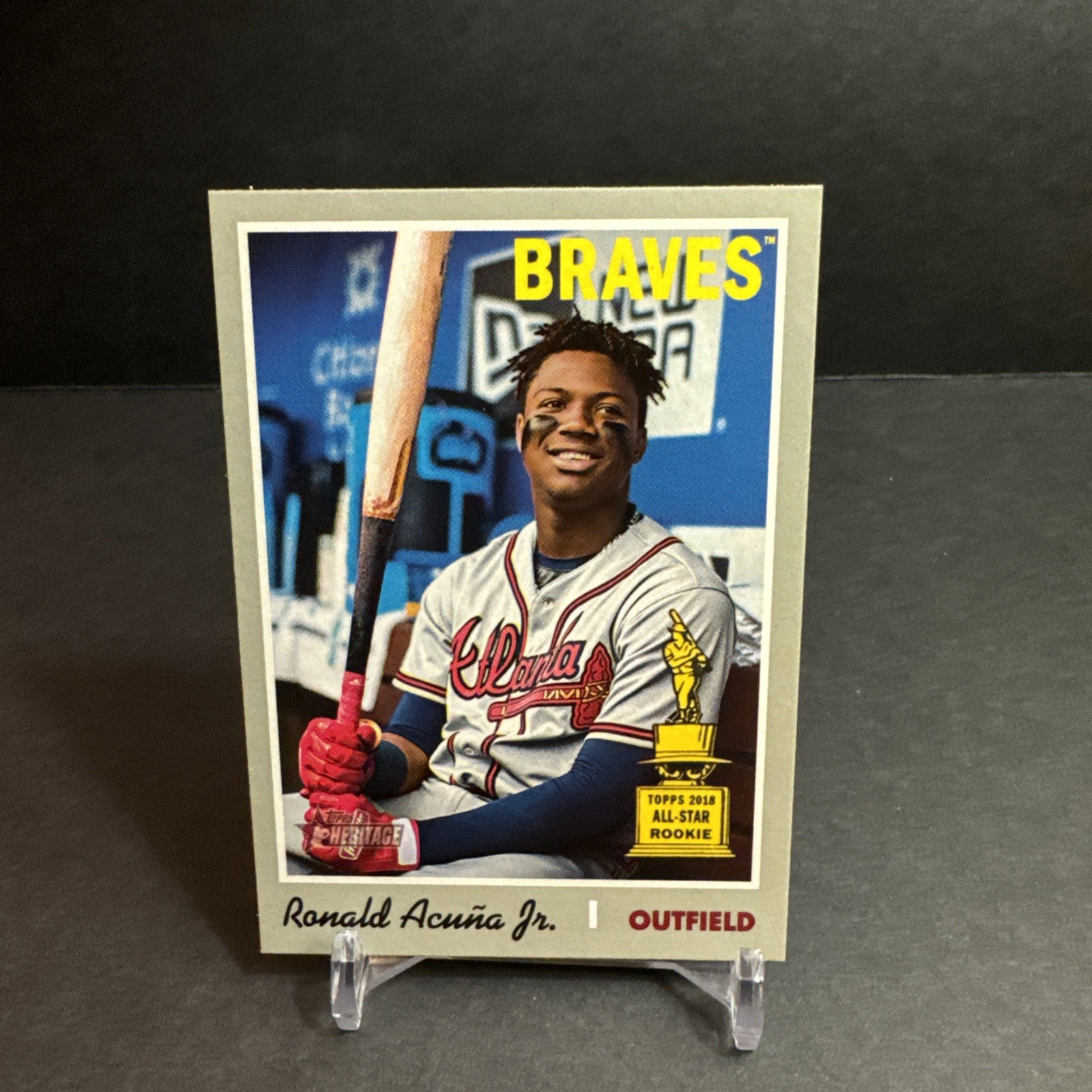 2018 Topps HOLIDAY MEGA ROOKIE Baseball #HMW50 Ronald Acuna Jr. EX/NM