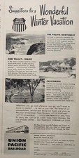 Union Pacific Railroad Train Picture Magazine Ad Vtg Original Wherever You Go