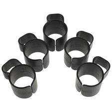 5pcs Black Audio Cable Clip - 35mm Microphone Stand Fixed Clamps - Audio Cable