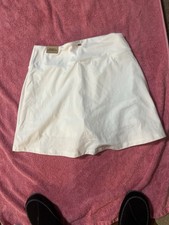 Victoria  s Secret White high waisted crossover skort L