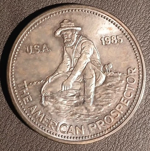 New Listing1985 Engelhard American Prospector Eagle Reverse .999 Fine Silver Round 1 oz