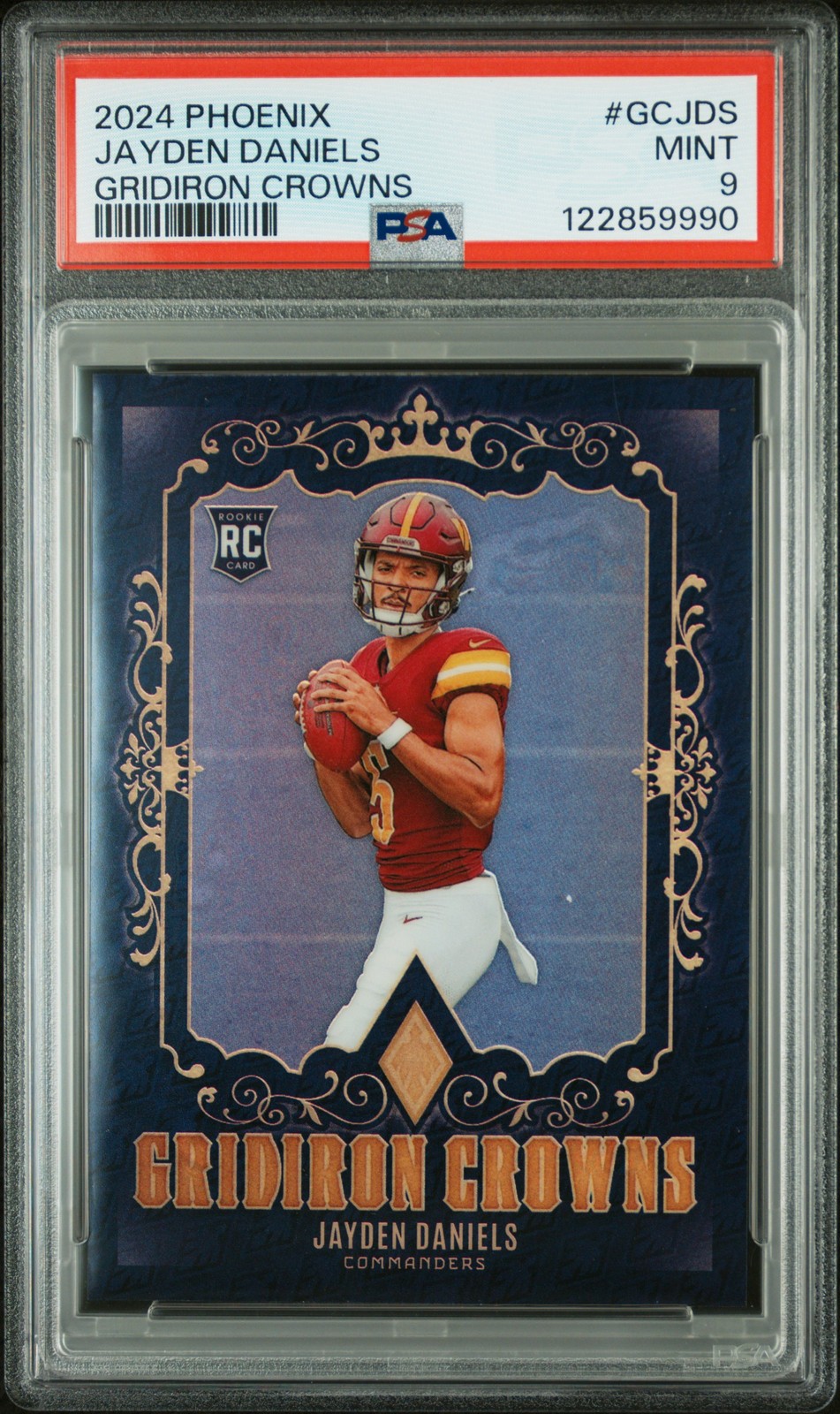 2024 PANINI PHOENIX GRIDIRON CROWNS #GCJDS JAYDEN DANIELS PSA 9