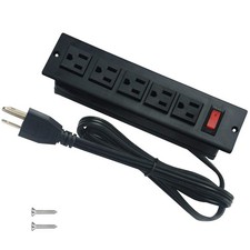 Desk Outlets Recessed Power Strip Without USB Ports Mountable Power Strip Und...