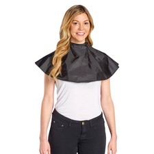 SCALPMASTER MAKEUP CAPE, NYLON - BLACK #4009 - BRAND NEW