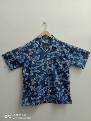 Vintage Navy Flag Honolulu Hawaii Hawaiian Shirt Aloha Summer