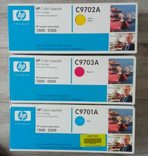 3x New HP 121A Toner C9701A C9702A and C9703A for HP 1500 2500 Sealed boxes