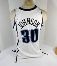 2004-05 Utah Jazz Alexander Johnson #30 Game Issued White Jersey 48 DP37373