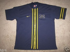 Michigan Wolverines Basketball Nike Pregame Jersey LG L mens