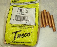  25 Tweco Genuine Contact Tips Heavy Duty 15AH-116 65