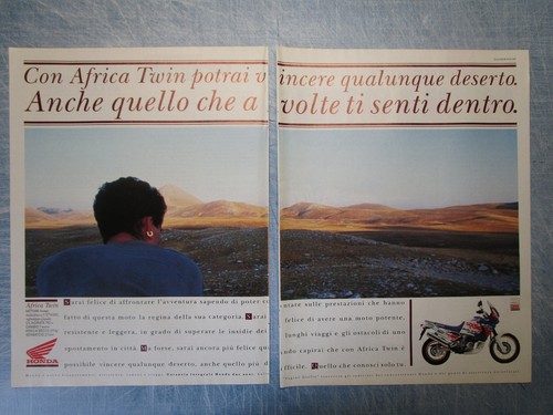 MOTOSPRINT993-PUBBLICITA'/ADVERTISING-1993- HONDA AFRICA TWIN (2 fogli)