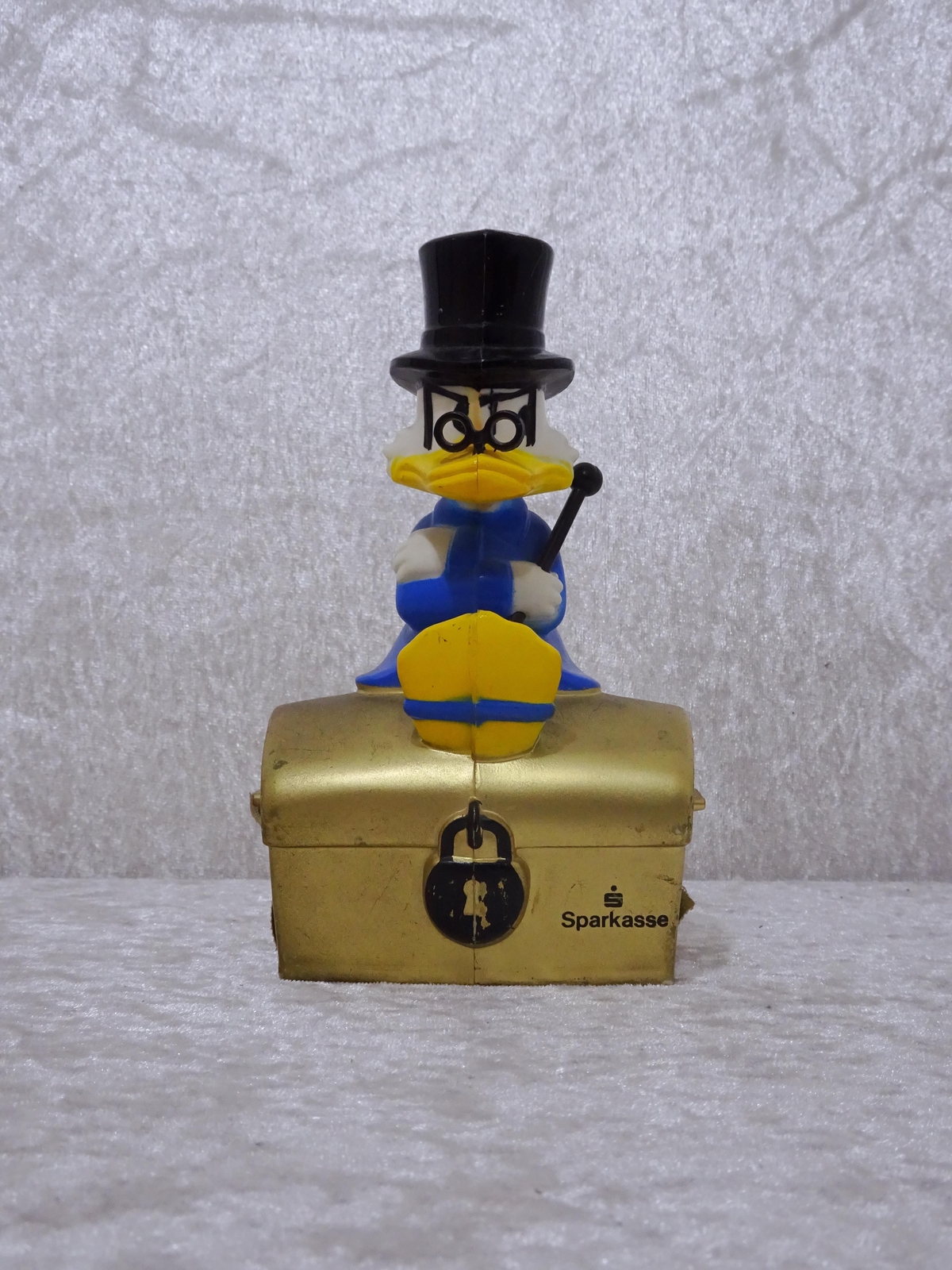 Walt Disney Diseño Plástico Sparkasse Hucha Dagobert Duck - Vintage - 15 CM