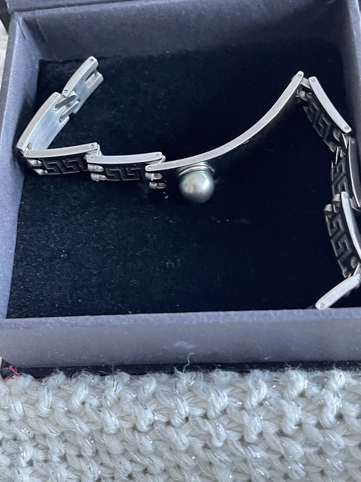 Stainless Steel Bracelet With Thatian Pearl  - Image 2 of 4