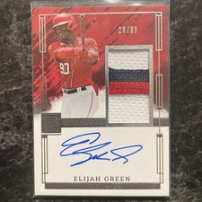 Elijah Green 2024 Panini Impeccable Elegance RC tri-colored Patch Auto /99 