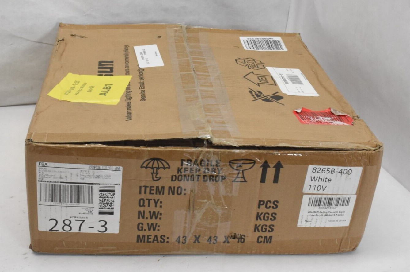 Volisun Low Profile Ceiling Fans w/ Lights & Remote 15.7" Modern Ceiling Fan