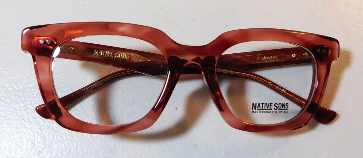 BRAND NEW NATIVE SONS SALINGER PINK SASA 51.4/20.4 W/ORIGINAL CASE 