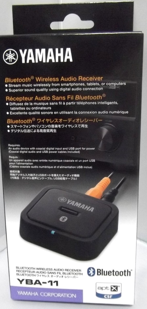 Yamaha YBA-11 Wireless Audio Receiver Bluetooth-Black Free