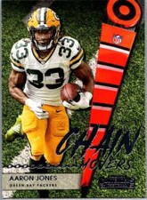 Aaron Jones 2021 Panini Contenders #CM-AJO Chain Movers Silver Green Bay Packers