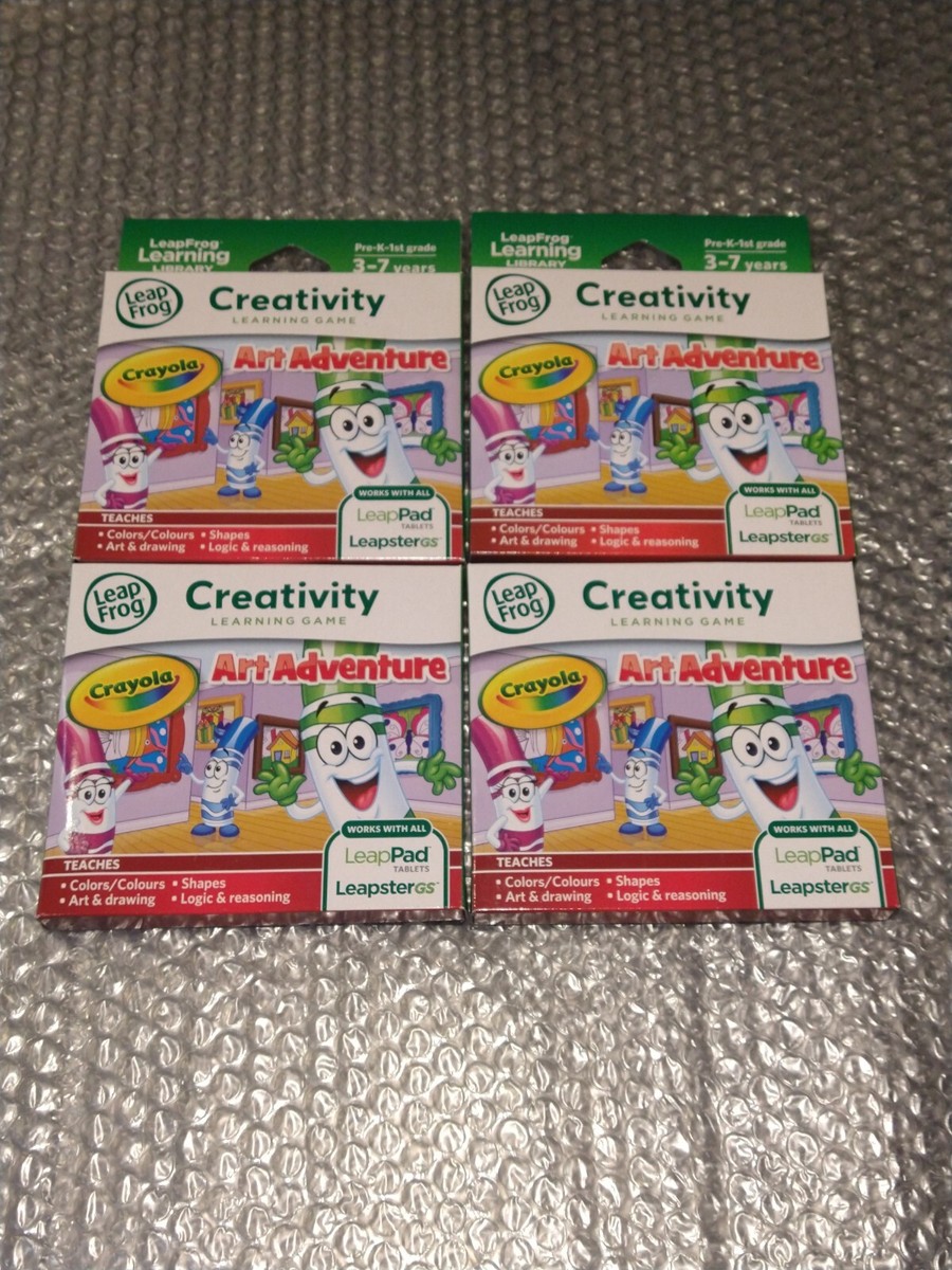 LeapFrog CRAYOLA ART ADVENTURE Game Cartridge LeapPad Learning qty