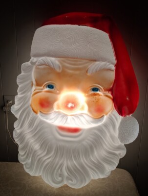Empire Blow Mold Giant Santa Face Christmas Outdoor With Box 36