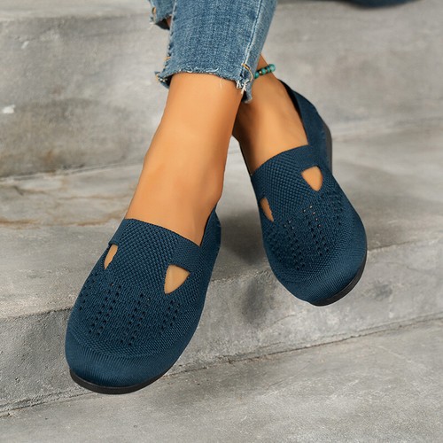 Mujer Tejidos Bailarina Ballet Zapatos Confort Trabajo Informal Sin Cordones Ocio Zapatos Planos - Imagen 9 de 17