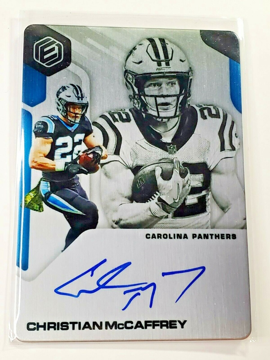 Christian McCaffrey 2019 Panini Elements Metal Autograph Auto On