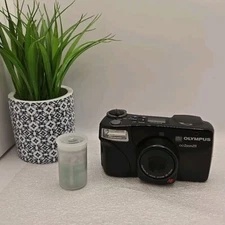 Vintage Olympus Infinity Zoom 211 38-70mm AF 35mm Film Camera Black ~ Working 