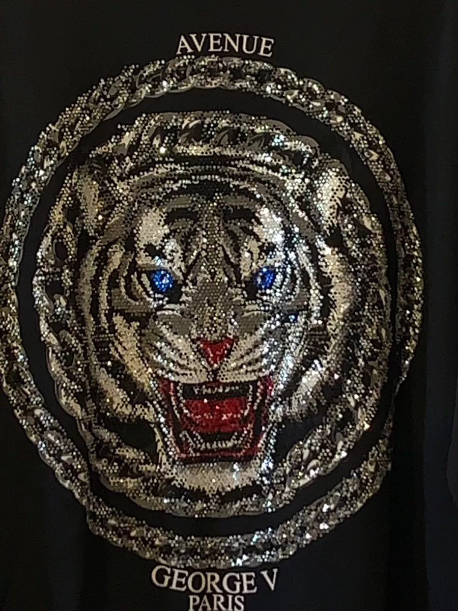GEORGE V TIGRE DESIGN PARIS PULL TAILLE X LARGE POITRINE EST 23