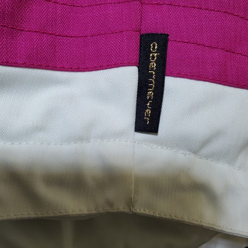 Obermeyer Jacket Girl Junior 10 White Burgundy Bella Ski Snow Hooded Winter Teen - Picture 18 of 24