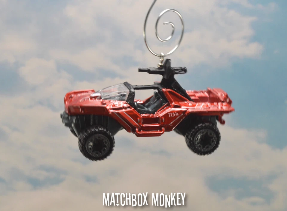 Halo Video Game Sword Warthog Custom Christmas Ornament 1/64 M12 Truck Jeep - Image 2 of 4