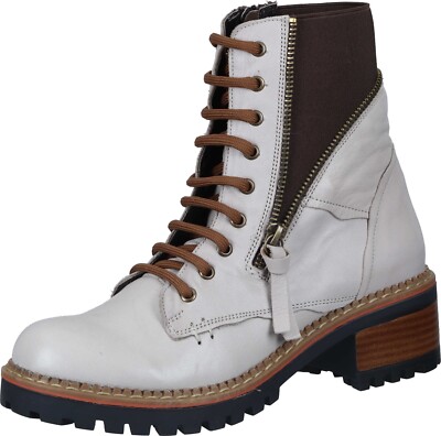 Manitu Stiefel Damen Leder Stiefeletten 960338-09 B0D14Q3WT1 grau Gr. 36-42
