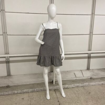ANTHROPOLOGIE Square-Neck Shift Mini Dress Women's Size S Black/White | eBay