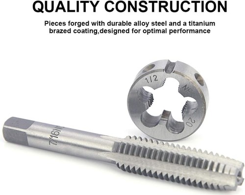 24pc Tap and Die Set Thread Repair Tool Kits Die set Tap Set Screw Repair Thread - Picture 6 of 12