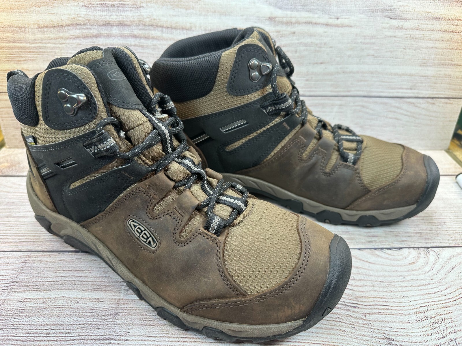 Scarpe da trekking Keen 1022327 Mid impermeabili da uomo taglia 11 mensa nero *PULITE*